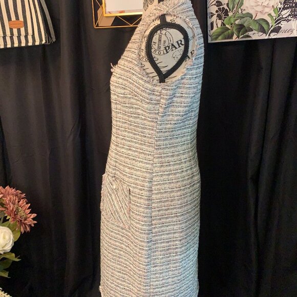 ❤️HP❤️🌟Karl Lagerfeld-Paris Tweed dress (SZ 4) - Picture 6 of 11